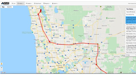 ASSI TrackGPS usage in the field